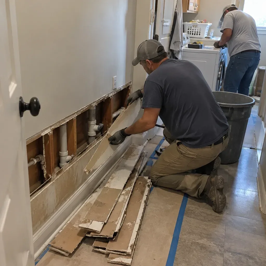 PVC Water Pipe Burst Repair damaged pipe in Brockton, MA