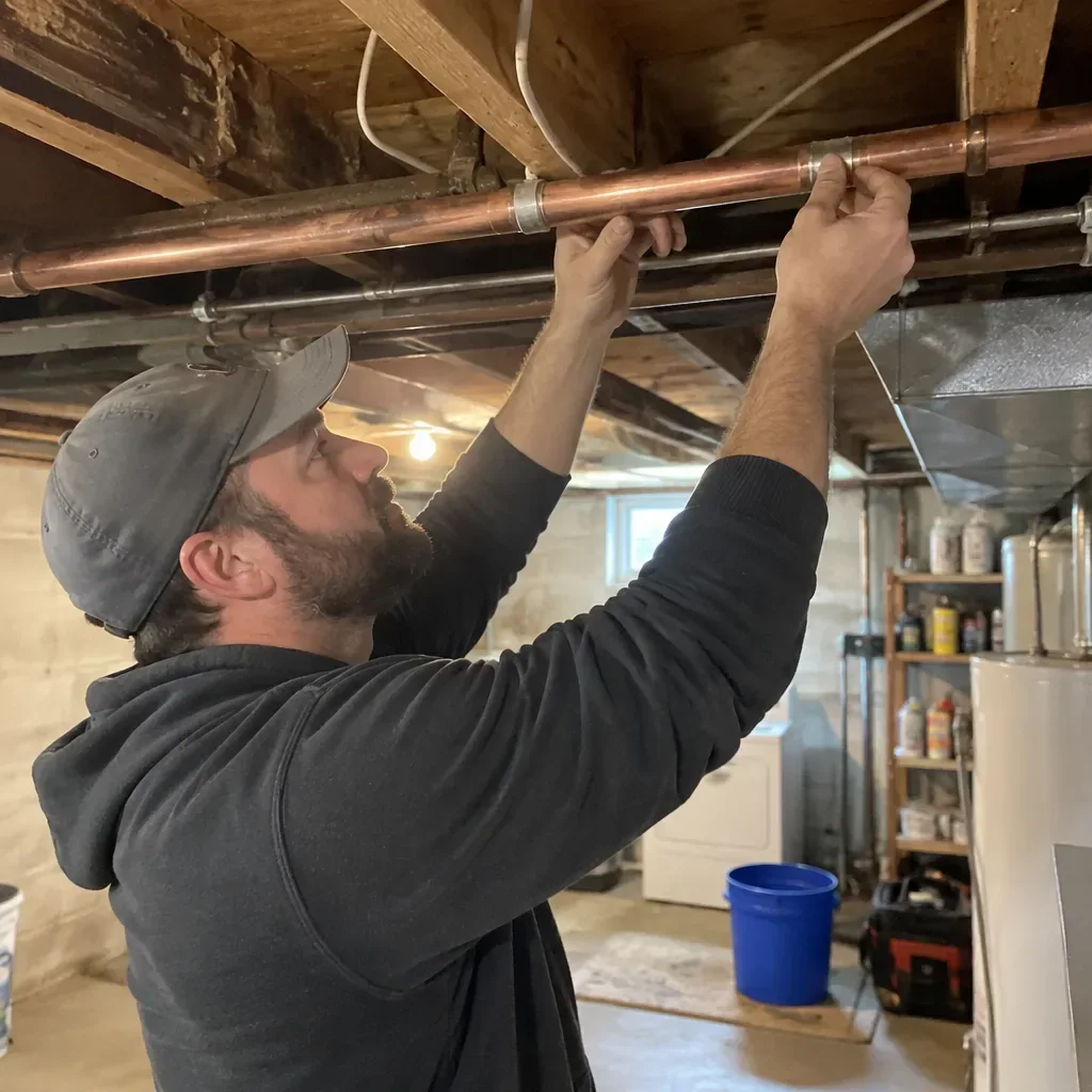 Copper Pipe Burst Repair damaged pipe in Brockton, MA